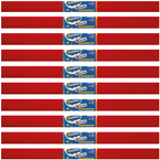 BIBUŁA MARSZCZONA BAMBINO 50x200cm OZDOBNA CZERWONY CIEMNY 10 sztuk