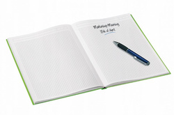 ZESZYT BRULION SZKOLNY A4 80 K. KRATKA BEZ MARGINESU 90g LEITZ WOW RÓŻOWY