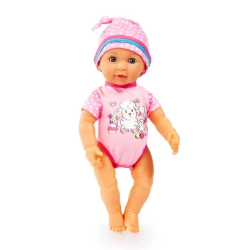 LALKA BOBAS SIUSIAJĄCY LISA NEWBORN BABY 40 cm BUTELECZKA PIELUSZKA SMOCZEK