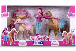 LALKA NATALIA Z CÓRECZKĄ NA WYCIECZCE KONNEJ KONIK