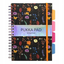 KOŁOZESZYT KOŁONOTATNIK PUKKA PAD LINIA B5/100 KARTEK PRZEKŁADKI NATURA