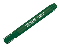 MARKER PERMANENTNY OFFICE PRODUCTS ZIELONY PISAK ŚCIĘTY WODOODPORNY