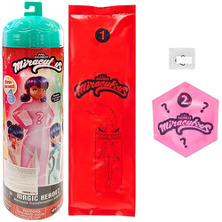 MIRACULOUS BIEDRONKA I CZARNY KOT MARINETTE LALKA NIESPODZIANKA W TUBIE