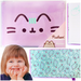 PUSHEEN PAMIĘTNIK NOTES PLUSZOWY A5 96K LINIA MIĘCIUTKI FILETOWY KOTEK
