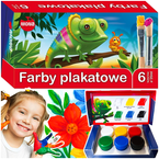 FARBY PLAKATOWE 6 KOLORÓW 20 ML SZKOLNE WYRAZISTE INTENSYWNE MONA MAJEWSKI