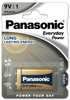 BATERIA PANASONIC EVERYDAY POWER ALKAICZNA 6F22 9V - 3 OPAKOWANIA