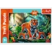 PUZZLE 200 TYGRYS TYGRYSIE ZWYCZAJE DŻUNGLA KWIATY UKŁADANKA TREFL 13330
