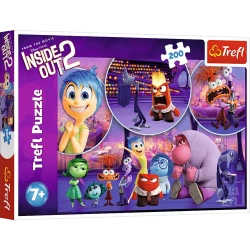 PUZZLE 200 W GŁOWIE SIĘ NIE MIEŚCI INSIDE OUT DZIECIĘCE EMOCJE 13305 TREFL