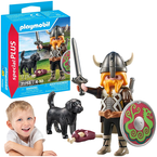 PLAYMOBIL WIKING Z PSEM STRÓŻUJĄCYM FIGURKA AKCESORIA SPECIAL PLUS 9 EL.