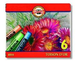 PASTELE SUCHE TOISON DOR - KOH-I-NOOR  6 KOL.