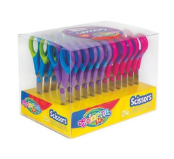 NOŻYCZKI SZKOLNE GUMOWA RĄCZKA 14 CM COLORINO KIDS