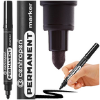 MARKER PISAK FLAMASTER PERMANENTNY NIEZMYWALNY GRUBY CZARNY 2.5mm CENTROPEN