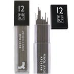 WKŁADY DO OŁÓWKA AUTOMATYCZNEGO GRAFITY HB 0.7mm 12 szt. Q-CONNECT - 1 op.