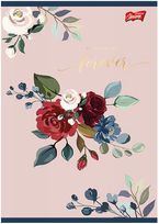 ZESZYT A5/60K KRATKA ROMANTIC KWIATY - UNIPAP