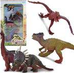 FIGURKI DINOZAURY ZWIERZĘTA PREHISTORYCZNE 4 SZT.