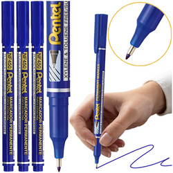 CIENKOPIS FOLIOPIS MARKER PERMANENTNY 0,6mm PENTEL NF450 NIEBIESKI - 3 szt.