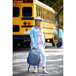 2w1 PLECAK HASH 2 SKRZYDŁA JEANS HS-120 + PIÓRNIK