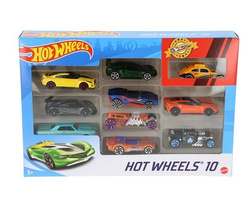 ZESTAW 10 SAMOCHODÓW HOT WHEELS POJAZDY AUTA 10PAK
