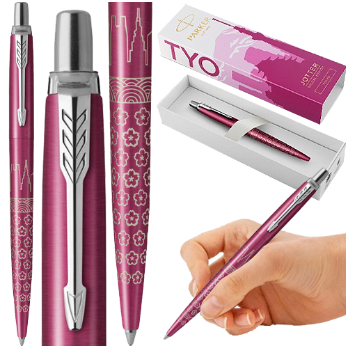 Długopis parker jotter global icons tokyo różowy korpus