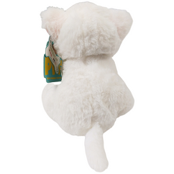 PLUSZAK MASKOTKA KOTEK PRZYTULANKA MIĘKKA 18cm KOT ANGORA TURECKA BIAŁY