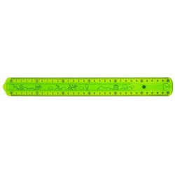 LINIJKA NIEŁAMLIWA GUMOWA SZKOLNA GEOMETRYCZNA ASTRA 30 cm GIĘTKA FLEXI