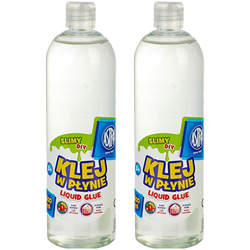 KLEJ DO SLIME GLUTÓW W PŁYNIE TRANSPARENTNY BEZBARWNY 500ml ASTRA - 2 szt.