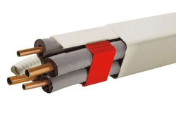 TRÓJNIK DO KORYTKA INSTALACYJNEGO KLIMATYZACJI BIAŁY TYP 08 80x60 MM