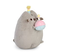 MASKOTKA KOTEK PUSHEEN W CZAPECZCE URODZINOWY  27 CM ORYGINALNA