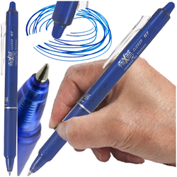 DŁUGOPIS ŚCIERALNY PIÓRO KULKOWE PILOT FRIXION CLICKER 0.7mm NIEBIESKI