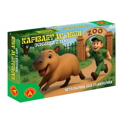KAPIBARY W AKCJI WYŚCIGOWA GRA PLANSZOWA UCIECZKA W ZOO KOSTKA ALEXANDER