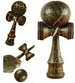 JAPOŃSKA GRA ZRĘCZNOŚCIOWA KENDAMA DREWNIANA ZŁOTA