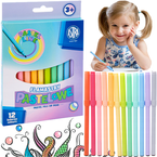 FLAMASTRY PASTELOWE ASTRA MAZAKI PISAKI SZKOLNE 12 INTENSYWNYCH KOLORÓW