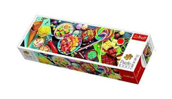 PUZZLE 1000 ELEMENTÓW PANORAMA SŁODKIE PRZYSMAKI UKŁADANKA - 29046 TREFL 