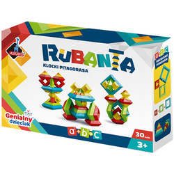 KLOCKI KONSTRUKCYJNE RUBANTA KLOCKI PITAGORASA EDUKACYJNE 30 EL. ASKATO