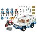 PLAYMOBIL TRANSPORTER PIENIĘDZY POLICJA CIĘŻARÓWKA PANCERNA MOTOCYKL AUTO