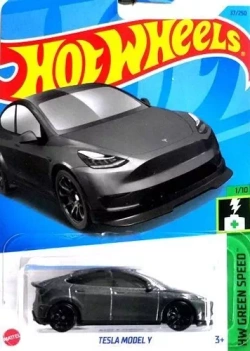HOT WHEELS TESLA MODEL Y HW GREEN SPEED SAMOCHODZIK SZARY MATTEL HKK20
