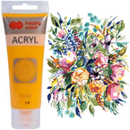 FARBA AKRYLOWA HAPPY COLOR TUBKA 75 ML CIEMNOŻÓŁTY NR 16