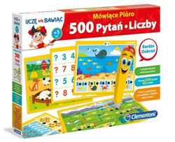 GRA MÓWIĄCE PIÓRO 500 PYTAŃ LICZBY - CLEMENTONI