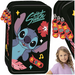 PIÓRNIK SZKOLNY Z WYPOSAŻENIEM POTRÓJNY ST.MAJEWSKI STITCH BLACK ALOHA