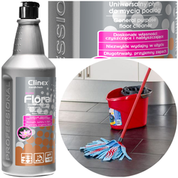 CLINEX FLORAL W3 ACTIVE GLASS PŁYNY UNIWERSALNE 3w1 SZYBY PODŁOGI ŁAZIENKA