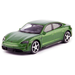 PORSCHE TAYCAN TURBO S ZIELONY SAMOCHÓD METALOWY AUTO MODEL BBURAGO 1:43