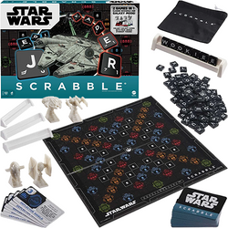 SCRABBLE STAR WARS GWIEZDNE WOJNY GRA SŁOWNA PLANSZOWA POLSKA WERSJA MATTEL