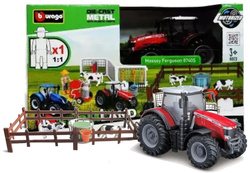 METALOWY TRAKTOR MASSEY FERGUSON FARMA HODOWLA BYDŁA ZAGRODA BBURAGO