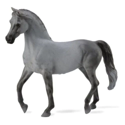 KOŃ KONIK KLACZ CZYSTEJ KRWI ARABSKIEJ SZARA FIGURKA 1:12 COLLECTA DELUXE