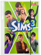 TECZKA Z GUMKĄ A4 THE SIMS KARTONOWA NA DOKUMENTY RYSUNKI NOTATKI MAJEWSKI