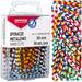 SPINACZE BIUROWE OKRĄGŁE OFFICE PRODUCTS 50mm KOLOROWE ZEBRA 30 SZTUK