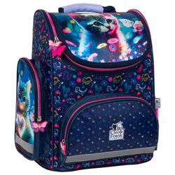 TORNISTER SZKOLNY DLA DZIEWCZYNKI ERGONOMICZNY CLEO I FRANK DERFORM KOTEK