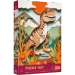 PUZZLE 160 ELEMENTÓW DINOZAUR Z EFEKTEM 3D 40-LECIE UKŁADANKA TREFL 40048