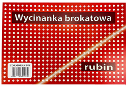 WYCINANKA BROKATOWA RUBIN A4 6K - CORMORAN