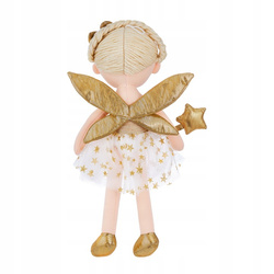 LALKA SZMACIANKA WRÓŻKA ZŁOTA PRZYTULANKA MASKOTKA 37 cm SMILY PLAY